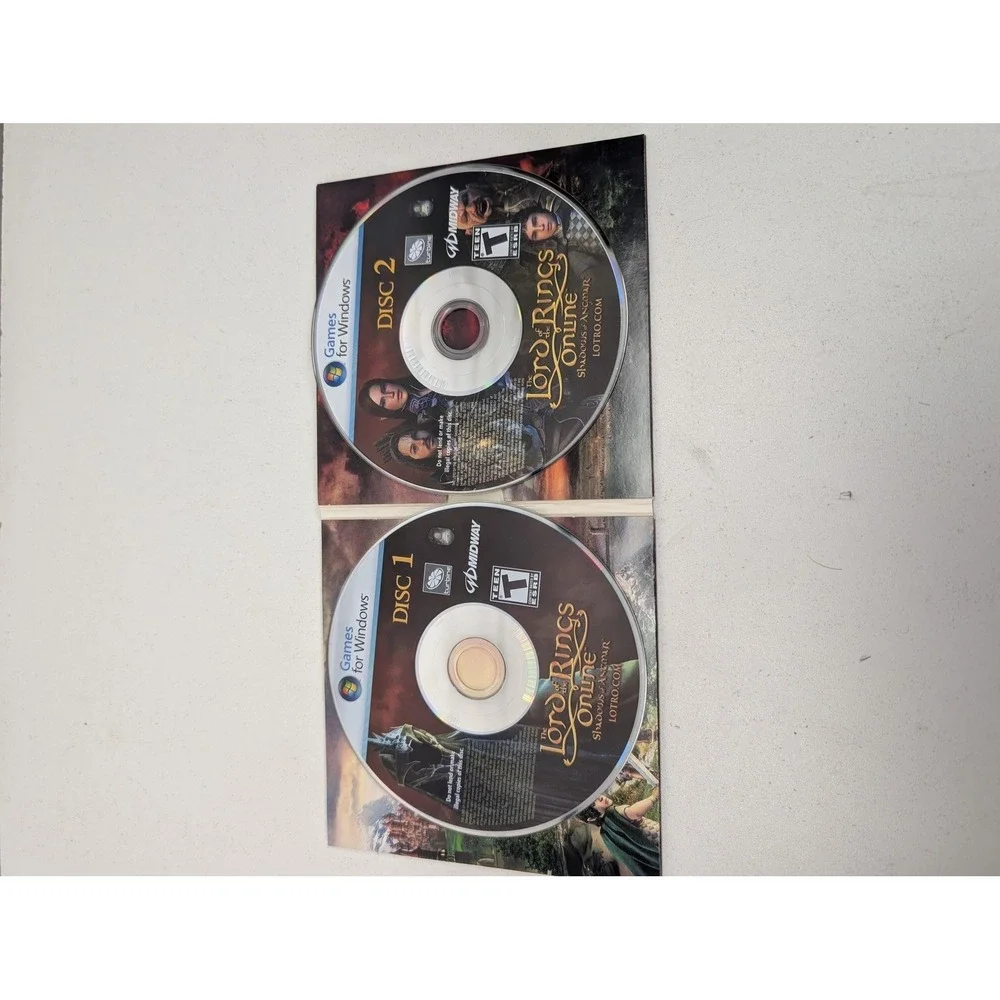 Lord Of The Rings Online Shadows Of Angmar PC DVD Midway‎ NTSC-U/C Manual Disc